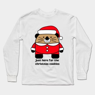 happy otter design Long Sleeve T-Shirt